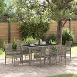 vidaXL Tuin Eettafel Set 3 pcs Zwart poly rattan