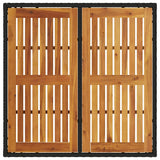 vidaXL Tuin Eettafel Set 3 pcs Zwart poly rattan