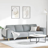 vidaXL Woonkamerbank Lichtgrijs 250 x 77 x 76 cm Polyester