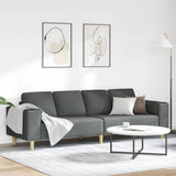 vidaXL Woonkamerbank Lichtgrijs 250 x 77 x 76 cm Polyester