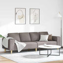 vidaXL Woonkamerbank Lichtgrijs 250 x 77 x 76 cm Polyester