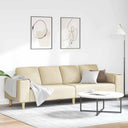 vidaXL Woonkamerbank Lichtgrijs 250 x 77 x 76 cm Polyester
