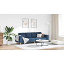 vidaXL Woonkamerbank Lichtgrijs 250 x 77 x 76 cm Polyester