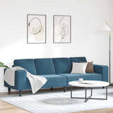 vidaXL Woonkamerbank Blauw 250 x 77 x 76 cm