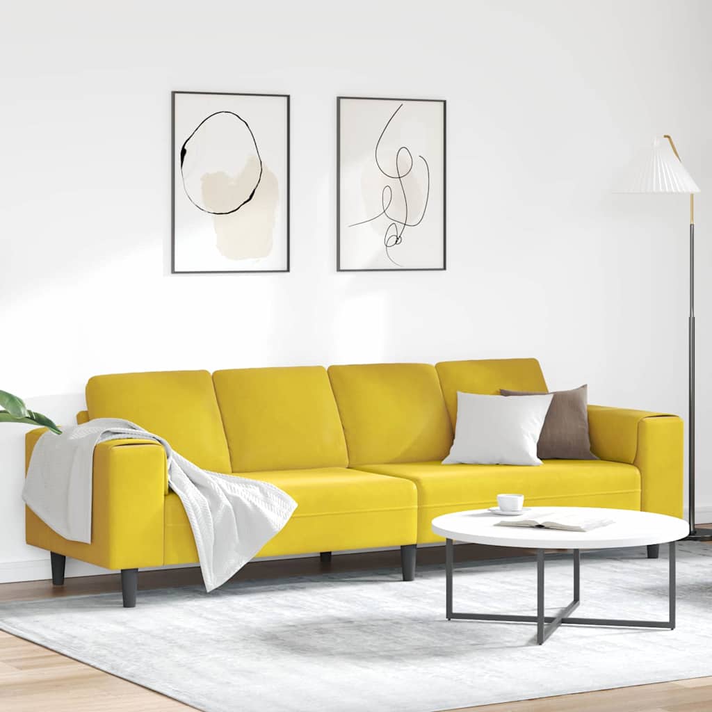 vidaXL Woonkamerbank Blauw 250 x 77 x 76 cm