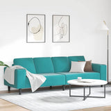 vidaXL Woonkamerbank Blauw 250 x 77 x 76 cm