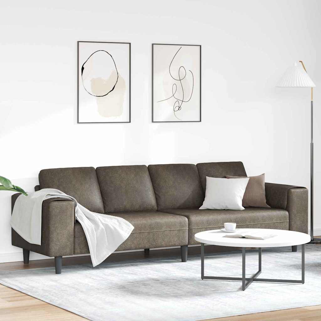 vidaXL Woonkamerbank Lichtgrijs 250 x 77 x 76 cm