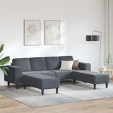 vidaXL Woonkamerbank Blauw 250 x 77 x 76 cm