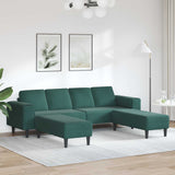 vidaXL Woonkamerbank Blauw 250 x 77 x 76 cm