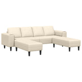 vidaXL Banque avec coussins de lumière 250 x 77 x 76 cm Tissu en velours côtelé