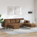 vidaXL Woonkamerbank Lichtgrijs 250 x 77 x 76 cm