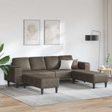 vidaXL Woonkamerbank Lichtgrijs 250 x 77 x 76 cm