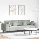 vidaXL Bank met kussen Blauw 250 x 77 x 76 cm Fluweel