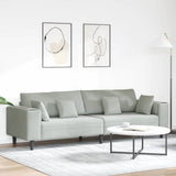 vidaXL Bank met kussen Blauw 250 x 77 x 76 cm Fluweel