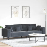 vidaXL Bank met kussen Blauw 250 x 77 x 76 cm Fluweel