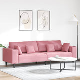 vidaXL Bank met kussen Blauw 250 x 77 x 76 cm Fluweel
