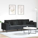 vidaXL Bank met kussen Blauw 250 x 77 x 76 cm Fluweel