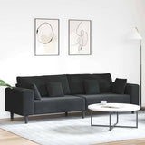 vidaXL Bank met kussen Blauw 250 x 77 x 76 cm Fluweel