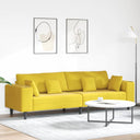 vidaXL Bank met kussen Blauw 250 x 77 x 76 cm Fluweel