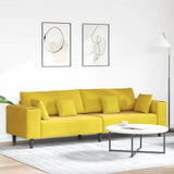 vidaXL Bank met kussen Blauw 250 x 77 x 76 cm Fluweel