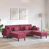 vidaXL Bank met kussen Blauw 250 x 77 x 76 cm Fluweel