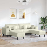 vidaXL Bank met kussen Blauw 250 x 77 x 76 cm Fluweel