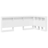 vidaXL Opberghoofdbord met plank Zwart Eiken 80 cm Bewerkt hout