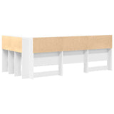 vidaXL Opberghoofdbord met plank Zwart Eiken 80 cm Bewerkt hout