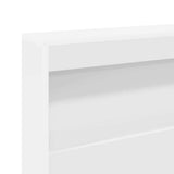 vidaXL Opberghoofdbord met plank Zwart Eiken 80 cm Bewerkt hout