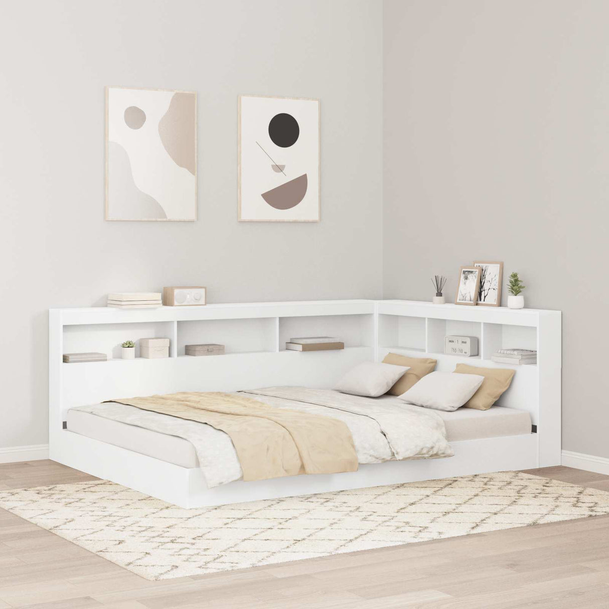 vidaXL Opberghoofdbord met plank Zwart Eiken 80 cm Bewerkt hout