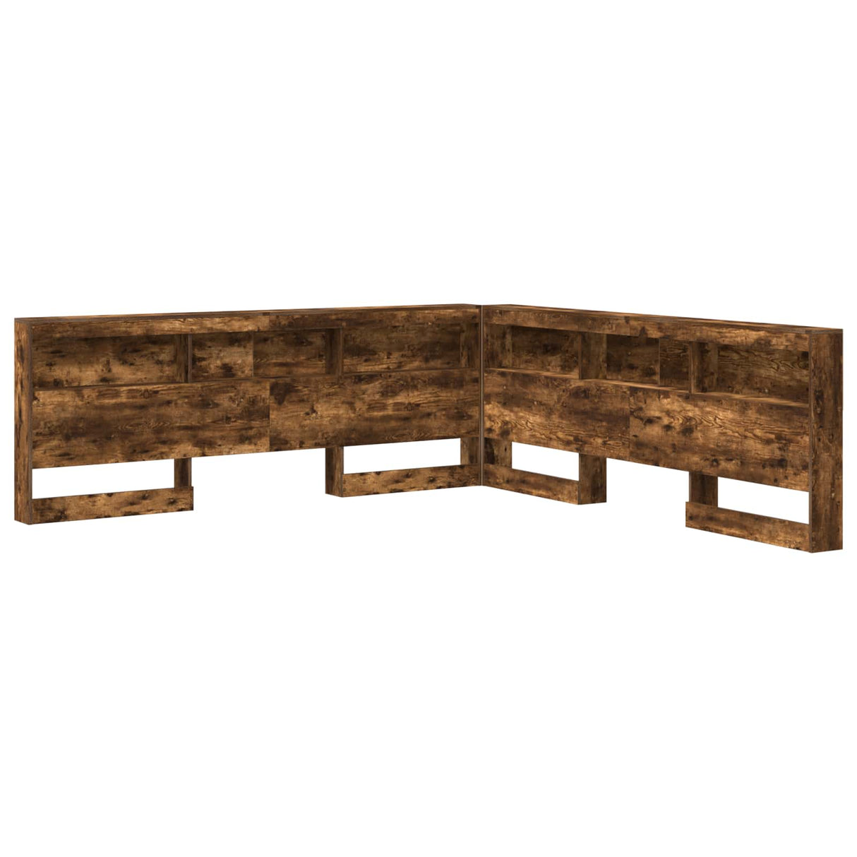vidaXL Opberghoofdbord met plank Zwart Eiken 80 cm Bewerkt hout