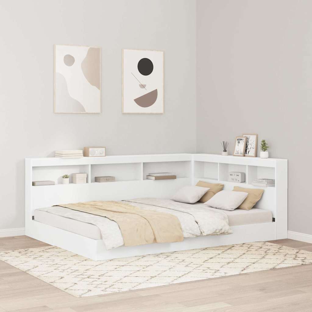vidaXL Opberghoofdbord met plank Zwart Eiken 80 cm Bewerkt hout