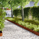 vidaXL Lawn Edging 50 pcs Black 100 x 0.05 x 20 cm