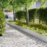 vidaXL Lawn Edging 50 pcs Black 100 x 0.05 x 20 cm