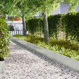 vidaXL Lawn Edging 50 pcs Black 100 x 0.05 x 20 cm