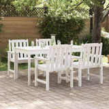 vidaXL Garden chair 4 pcs White 65.5 x 59 x 88 cm Polyethylene