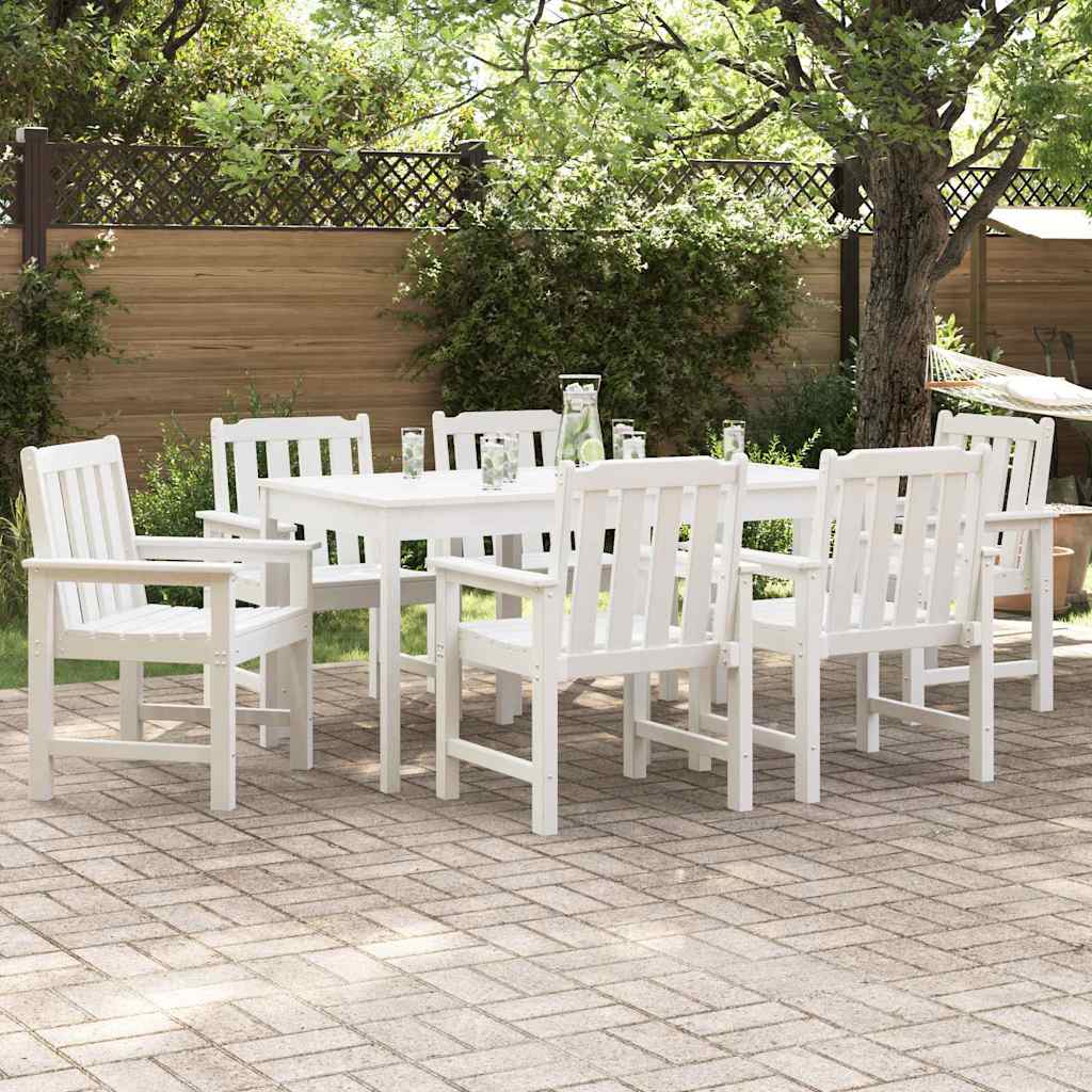 vidaXL Garden chair 4 pcs White 65.5 x 59 x 88 cm Polyethylene