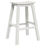 vidaXL Garden Bar Set 3 Pieces White HDPE