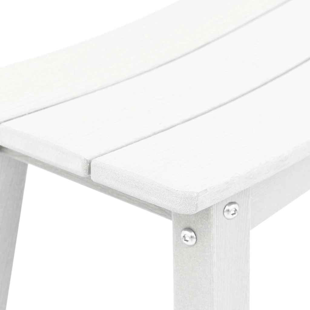 vidaXL Garden Bar Set 3 Pieces White HDPE