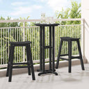 vidaXL Garden Bar Set 3 Pieces White HDPE