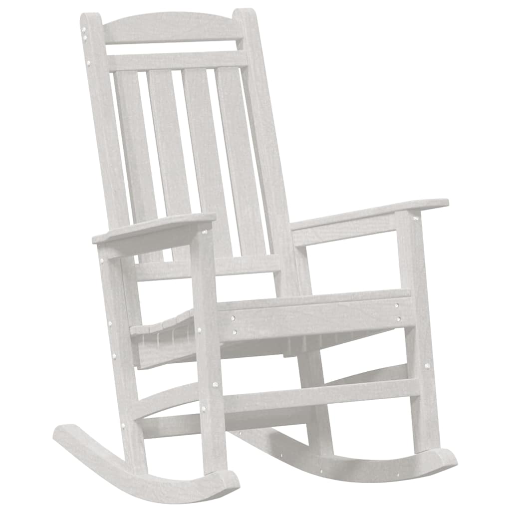 vidaXL Rocking Chair 2 pcs White 92 x 70 x 108 cm Polyethylene