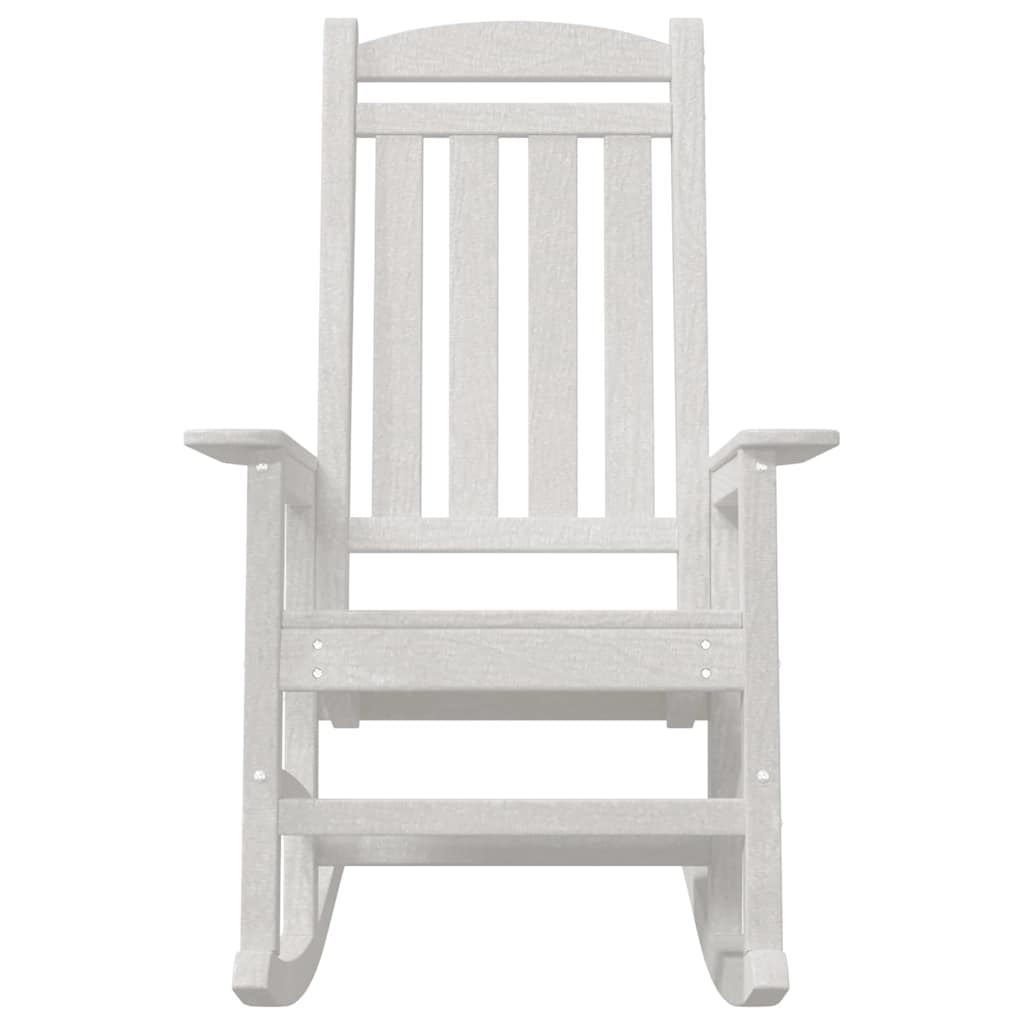 vidaXL Rocking Chair 2 pcs White 92 x 70 x 108 cm Polyethylene