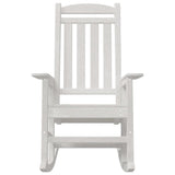 vidaXL Rocking Chair 2 pcs White 92 x 70 x 108 cm Polyethylene