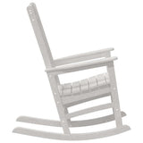 vidaXL Rocking Chair 2 pcs White 92 x 70 x 108 cm Polyethylene