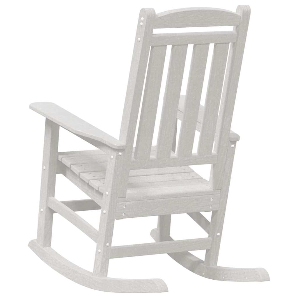 vidaXL Rocking Chair 2 pcs White 92 x 70 x 108 cm Polyethylene