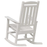 vidaXL Rocking Chair 2 pcs White 92 x 70 x 108 cm Polyethylene