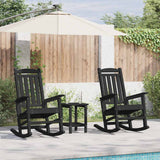 vidaXL Rocking Chair 2 pcs White 92 x 70 x 108 cm Polyethylene
