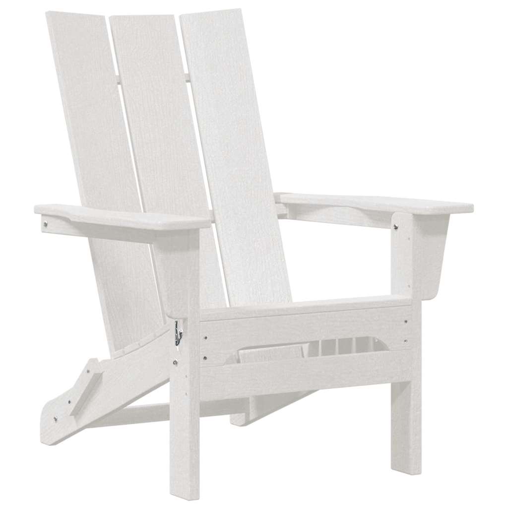vidaXL Garden Chair 2 pcs White 80.5 x 74.5 x 92 cm Polyethylene