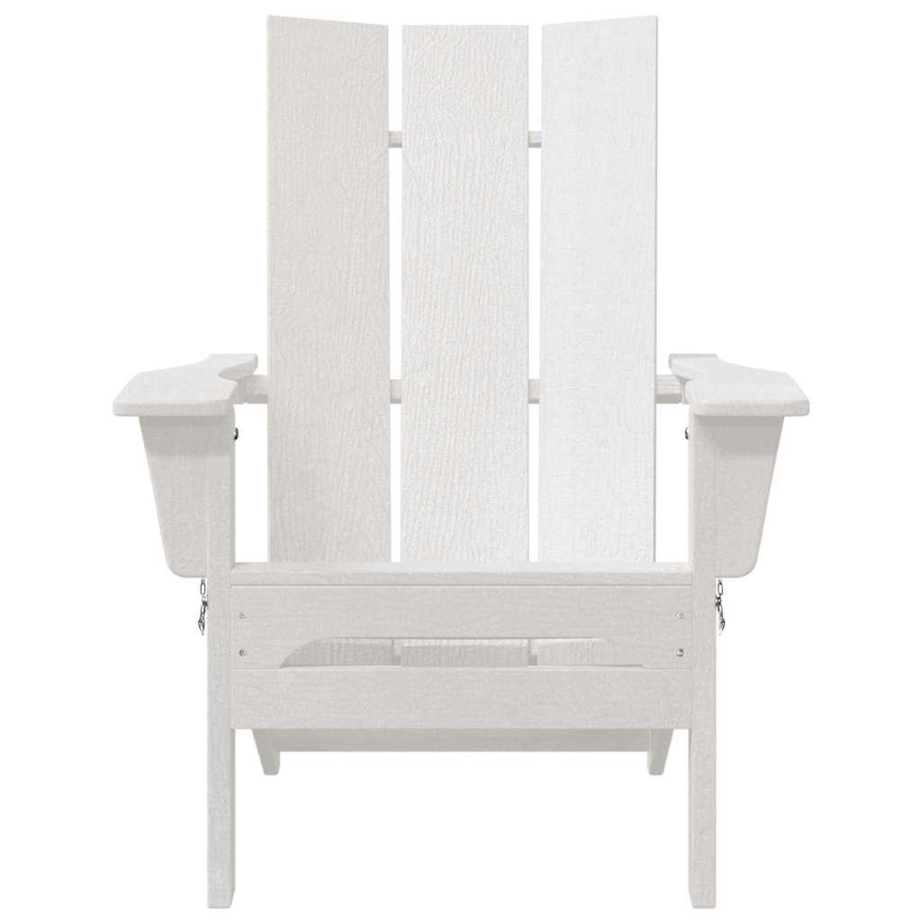 vidaXL Garden Chair 2 pcs White 80.5 x 74.5 x 92 cm Polyethylene