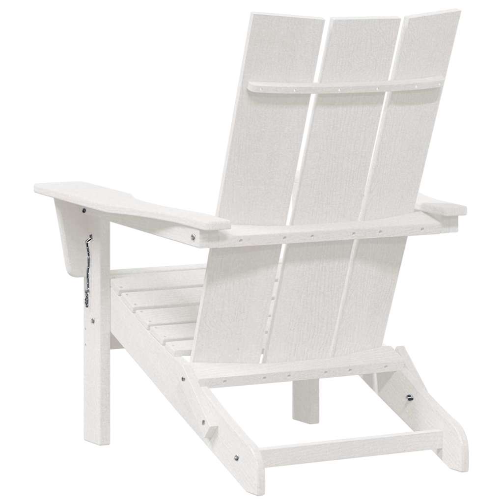 vidaXL Garden Chair 2 pcs White 80.5 x 74.5 x 92 cm Polyethylene